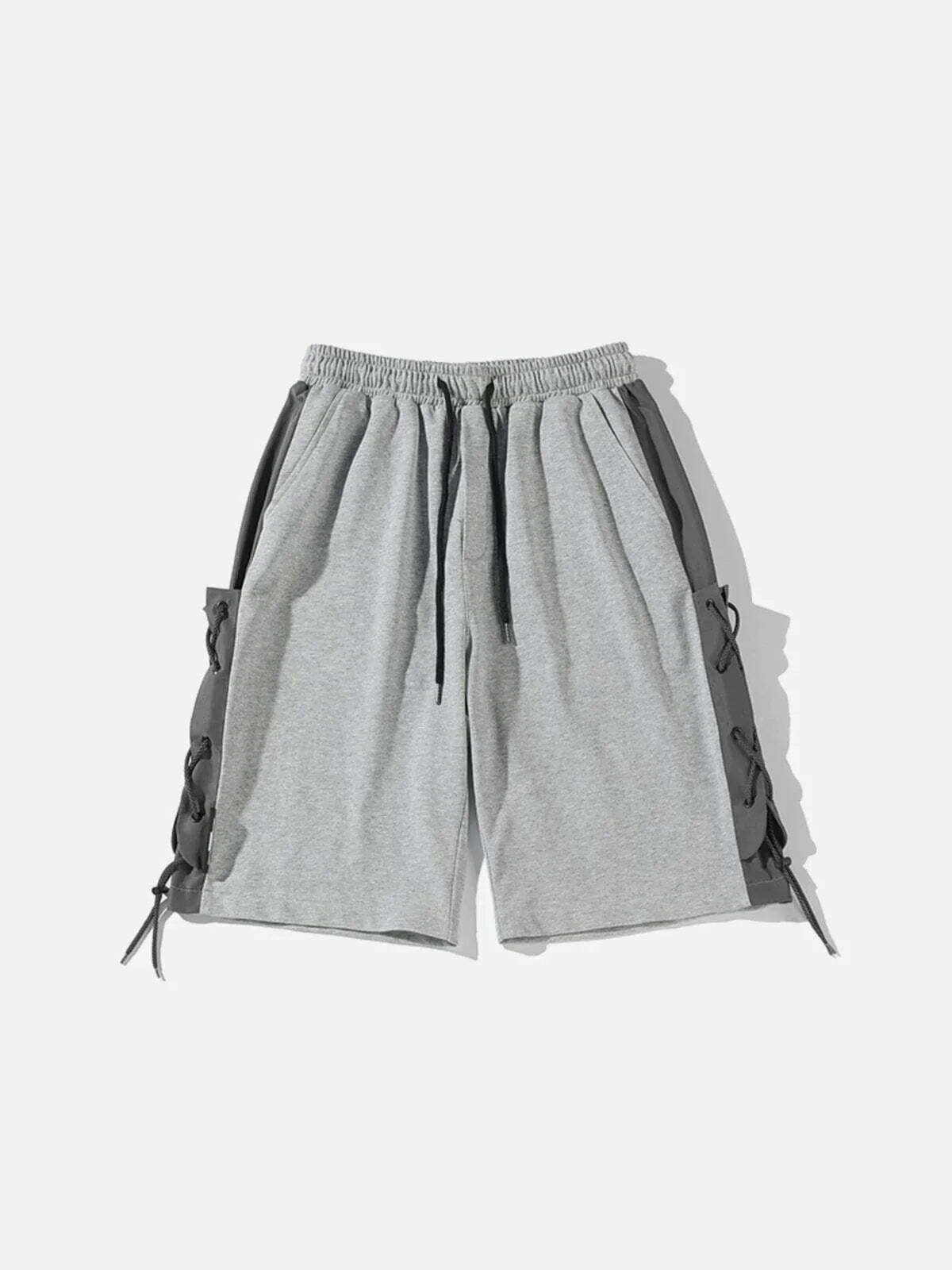 cropped panel shorts urban streetwear essential 5871