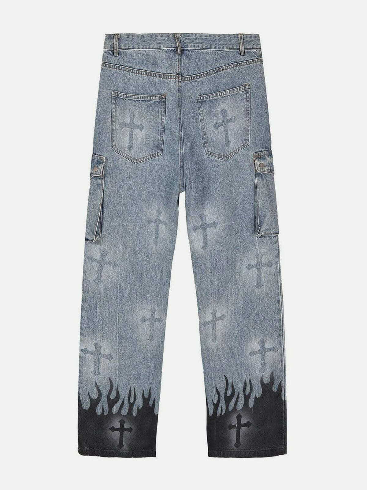 cross vibe lowrise jeans edgy & retro streetwear 3197