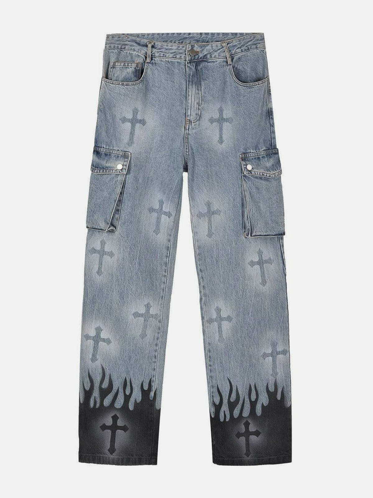 cross vibe lowrise jeans edgy & retro streetwear 4913