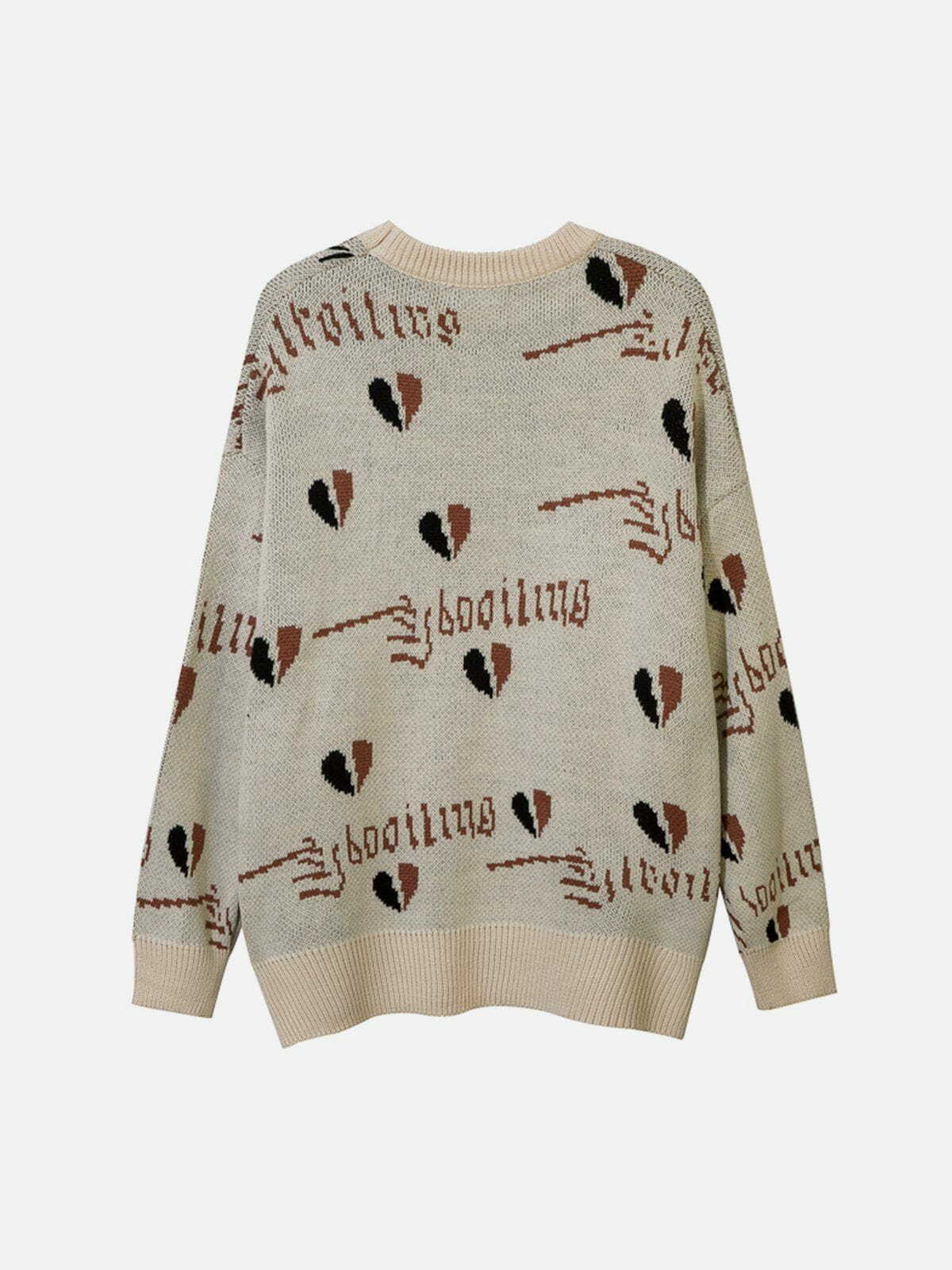 cupid embroidered sweater romantic & chic streetwear 7071