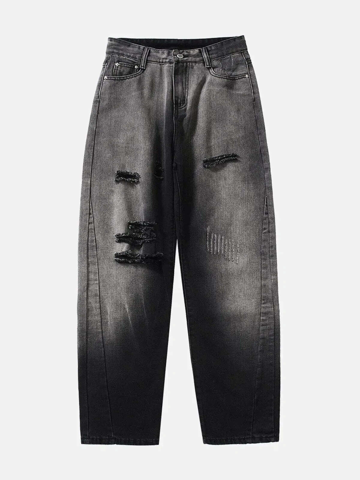 custom letter patch jeans edgy & trendy denim 6623