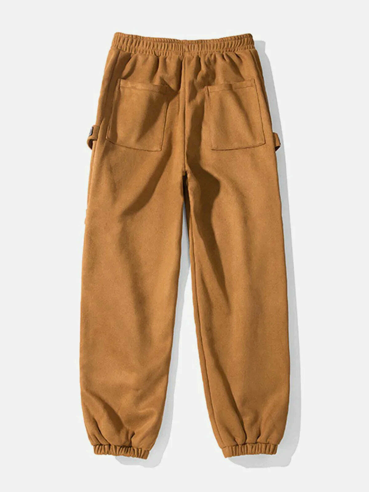custom suede sweatpants labeled design & urban style 1210