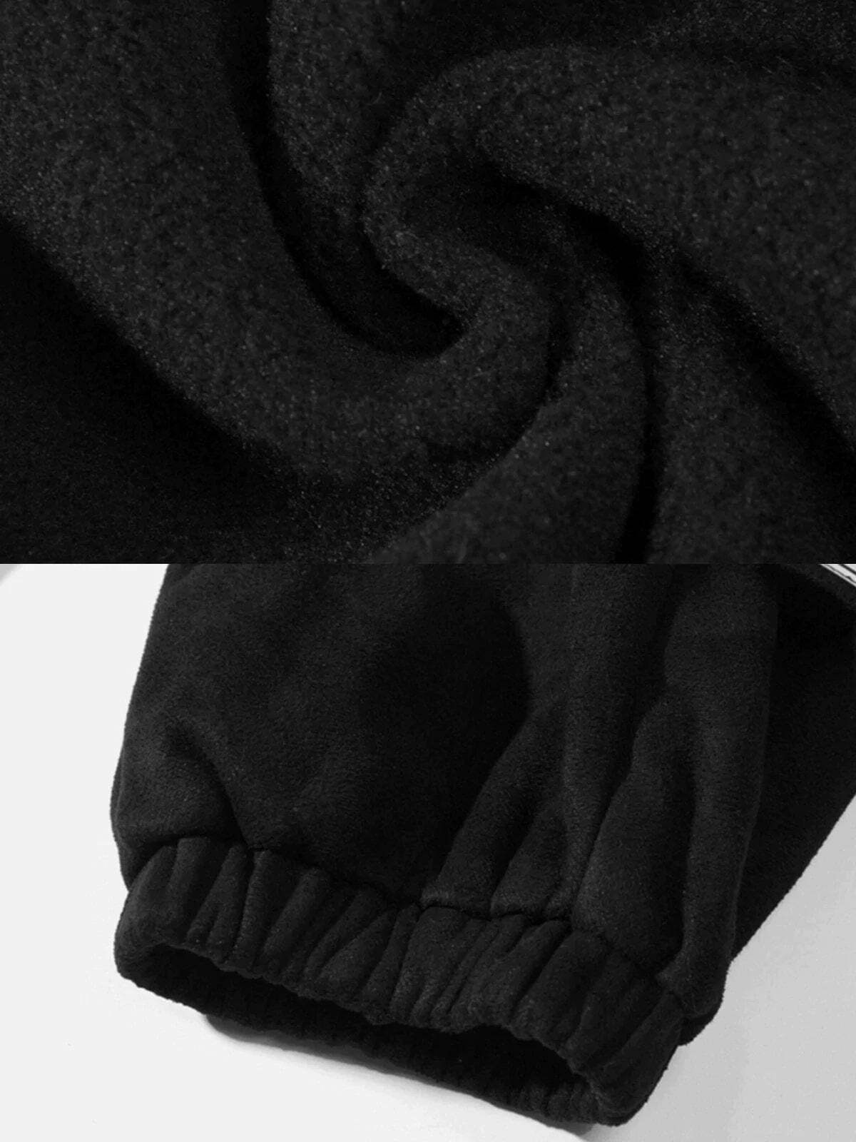custom suede sweatpants labeled design & urban style 2687