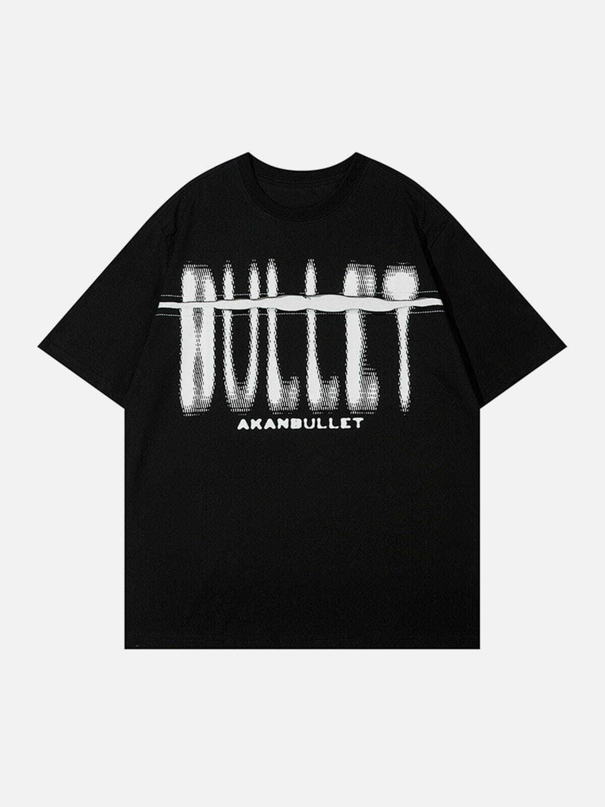 cut bullet graphic tee edgy streetwear statement 4314