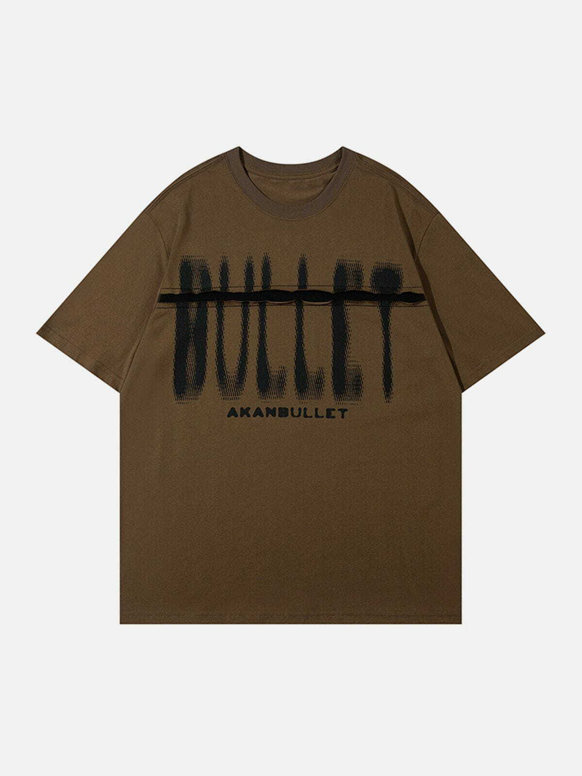 cut bullet graphic tee edgy streetwear statement 7109