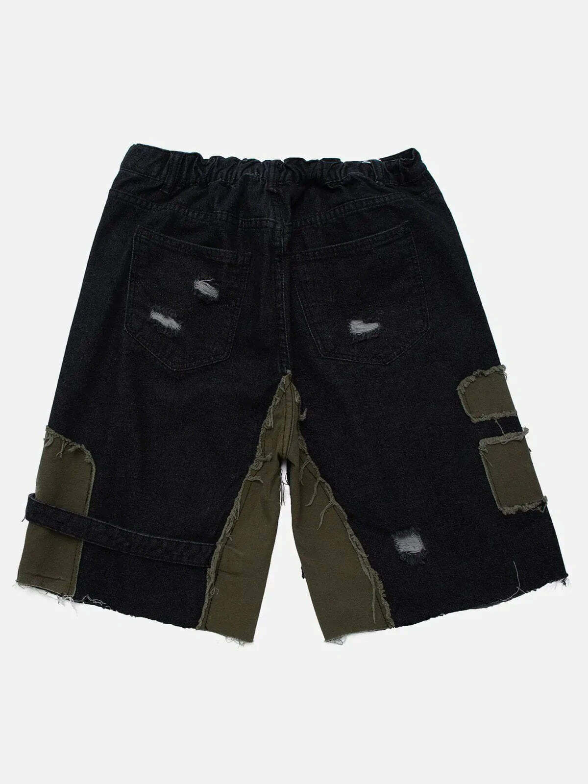distressed denim shorts edgy urban essential 8591