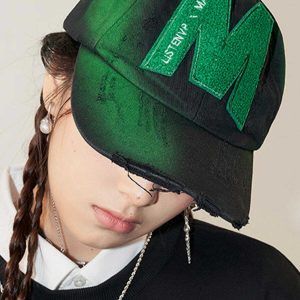 dynamic graffiti peaked cap edgy urban streetwear hat 2449
