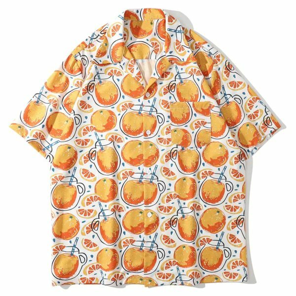 dynamic grapefruit shirt sleek retro streetwear tee 4527