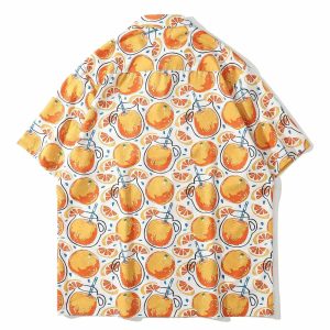 dynamic grapefruit shirt sleek retro streetwear tee 5250