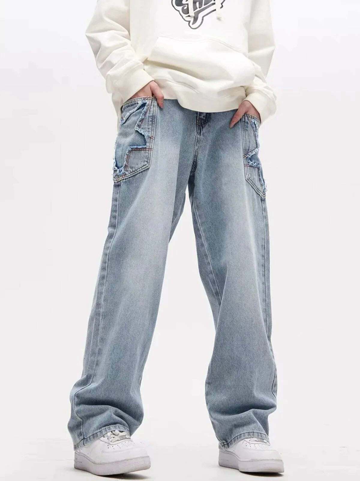 dynamic starprint jeans youthful & trendy 3216