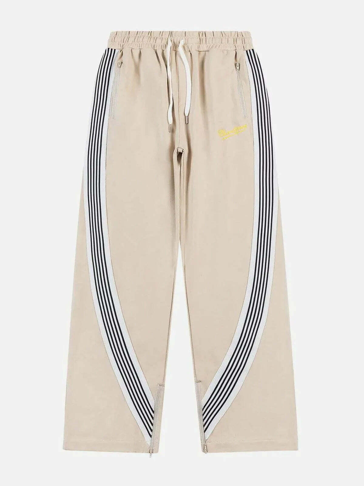 dynamic stripe panel long pants 1690