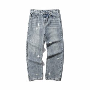 edgy shredded raw jeans urban streetwear 2580