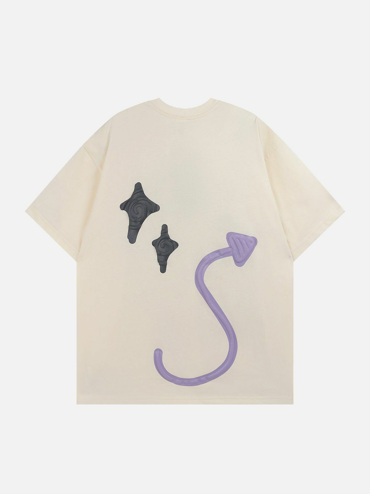edgy star graphic tee retro streetwear essential with a youthful twist 3194