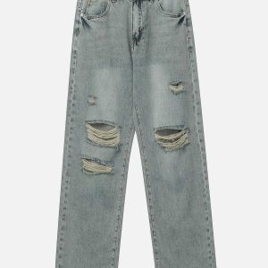 edgy waterwashed jeans distressed denim trend 5789
