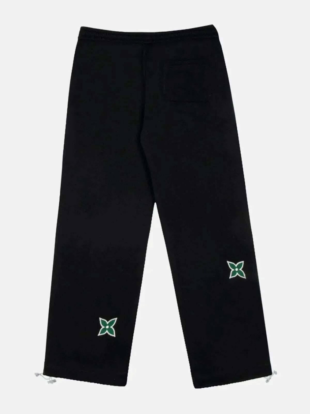 embroidered drawstring pants edgy & stylish streetwear 1266