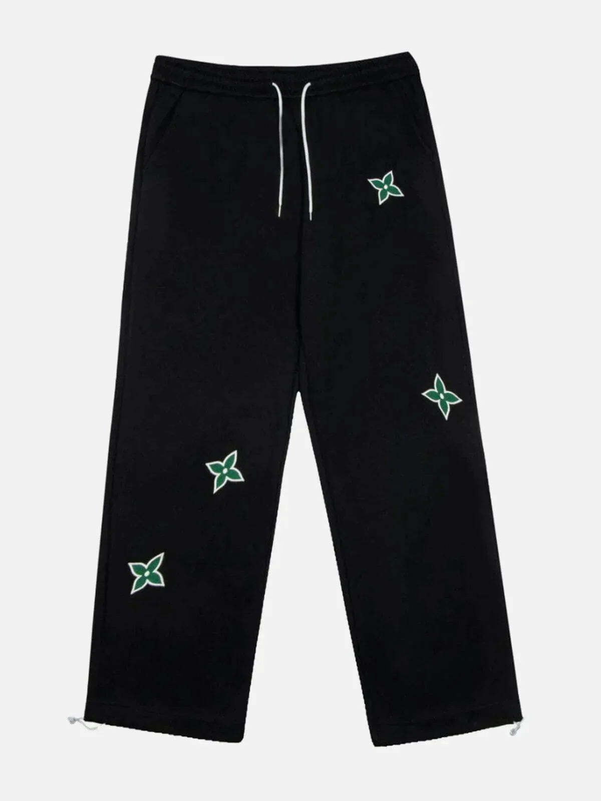 embroidered drawstring pants edgy & stylish streetwear 3319
