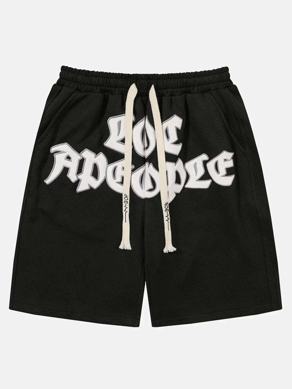 embroidered hip hop shorts urban streetwear essential 7197