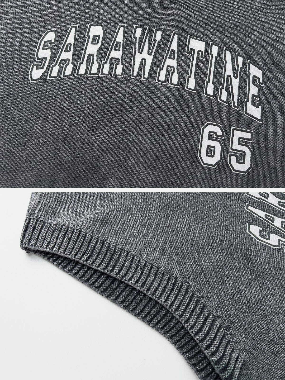 embroidered letter sweater vest y2k streetwear essential 5758