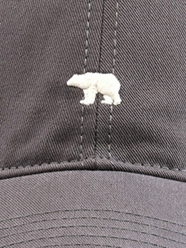 embroidered polar bear cap edgy  retro streetwear accessory 3279