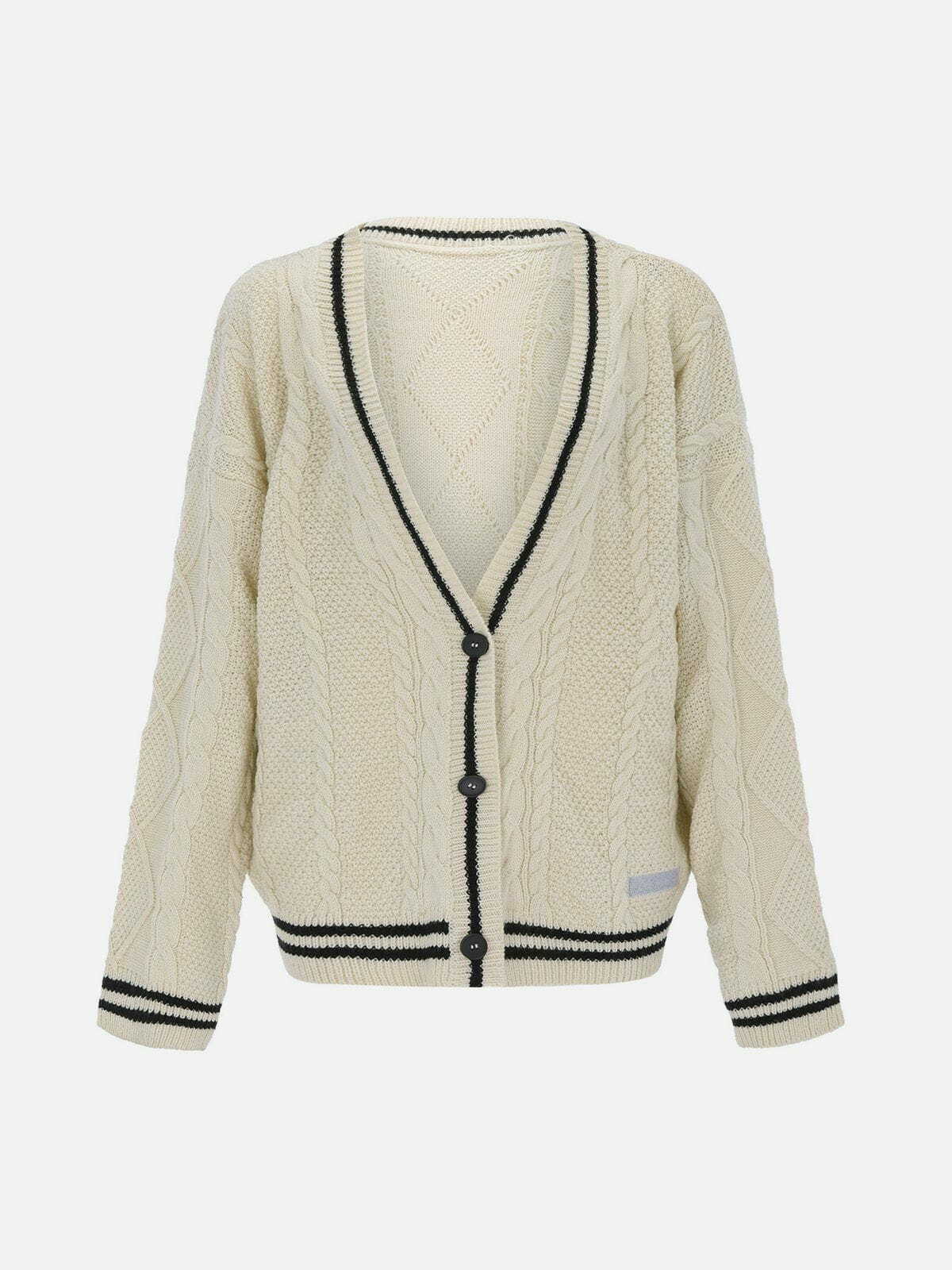 embroidered star cardigan edgy streetwear chic 1859