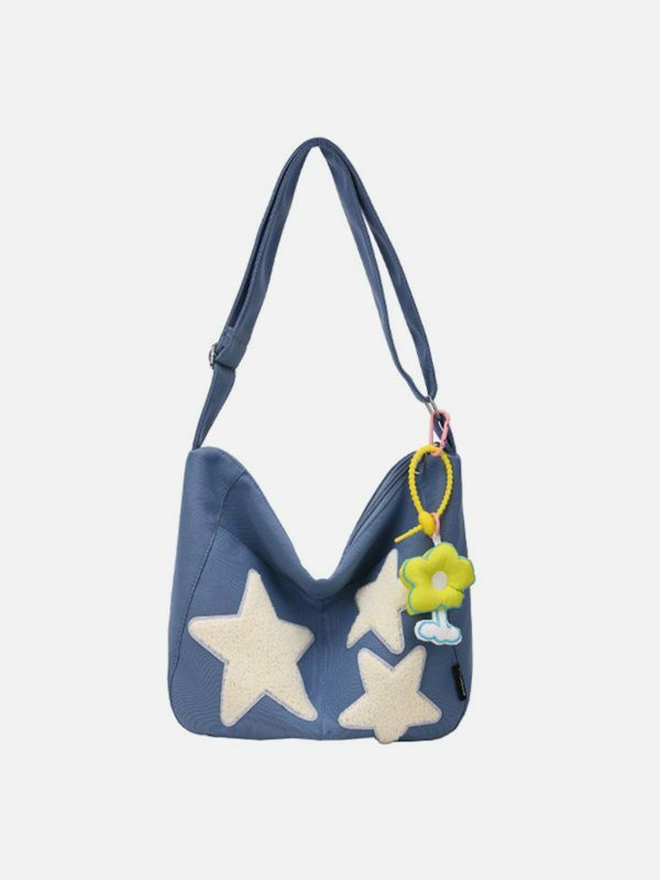 embroidered star shoulder bag retro chic streetwear accessory 4171
