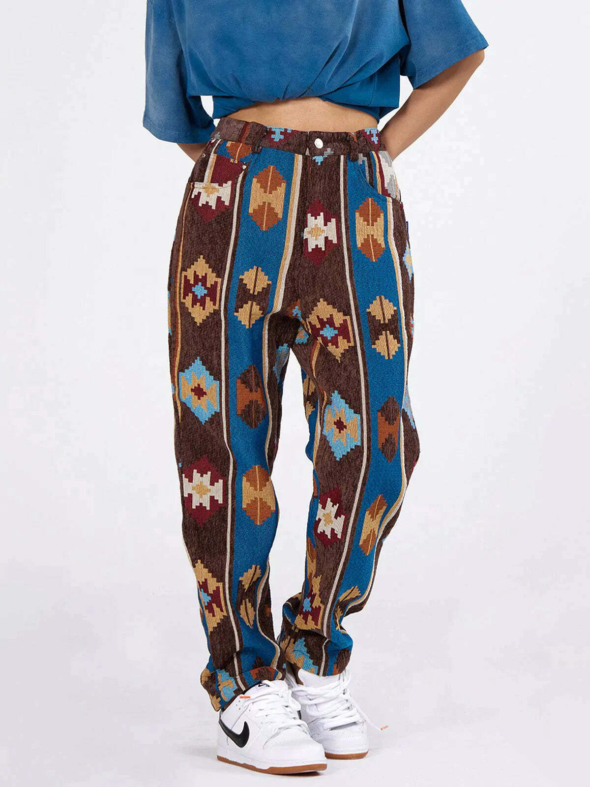ethnic embroidery cargo pants vibrant streetwear essential 2264