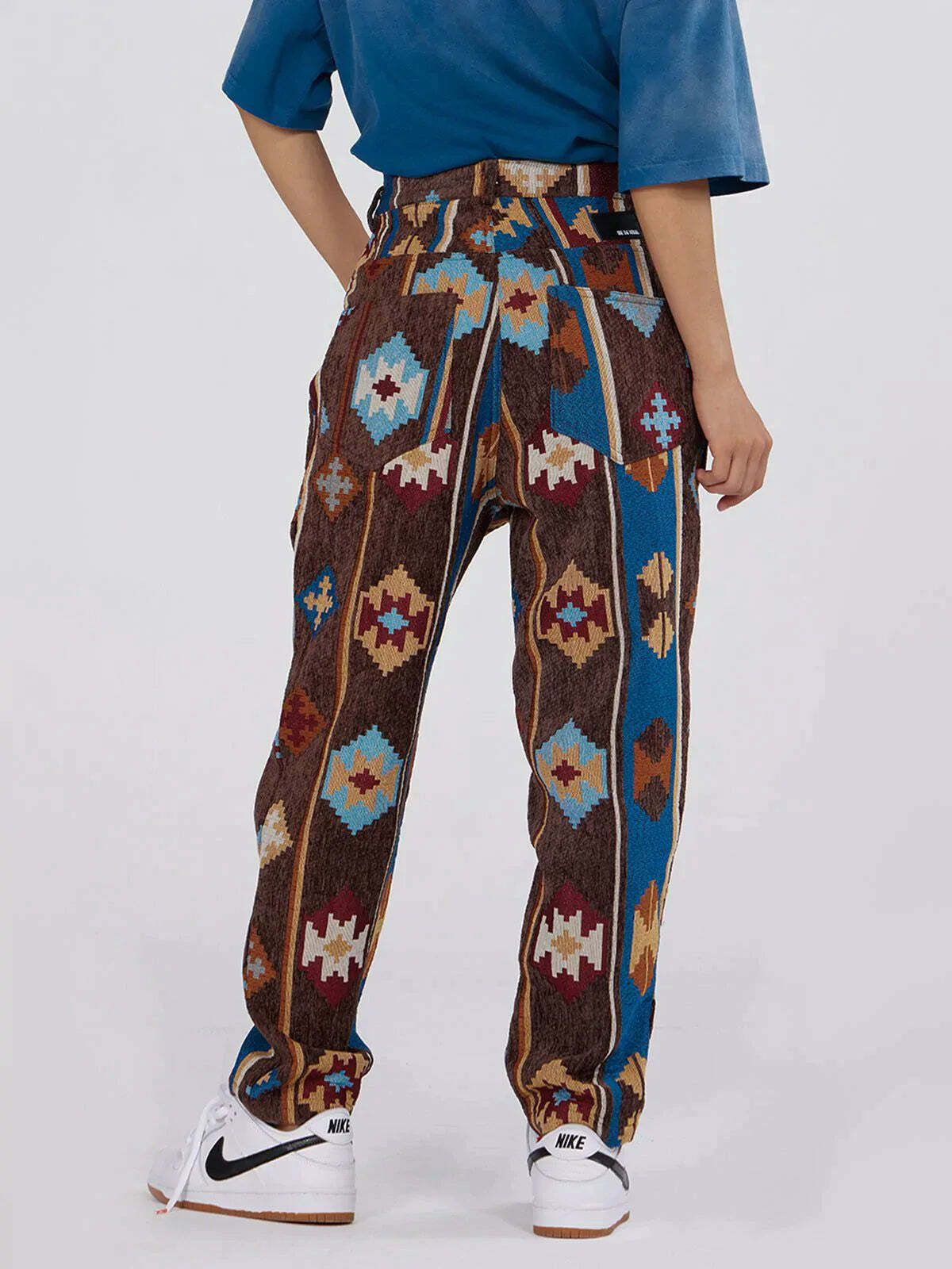 ethnic embroidery cargo pants vibrant streetwear essential 5016