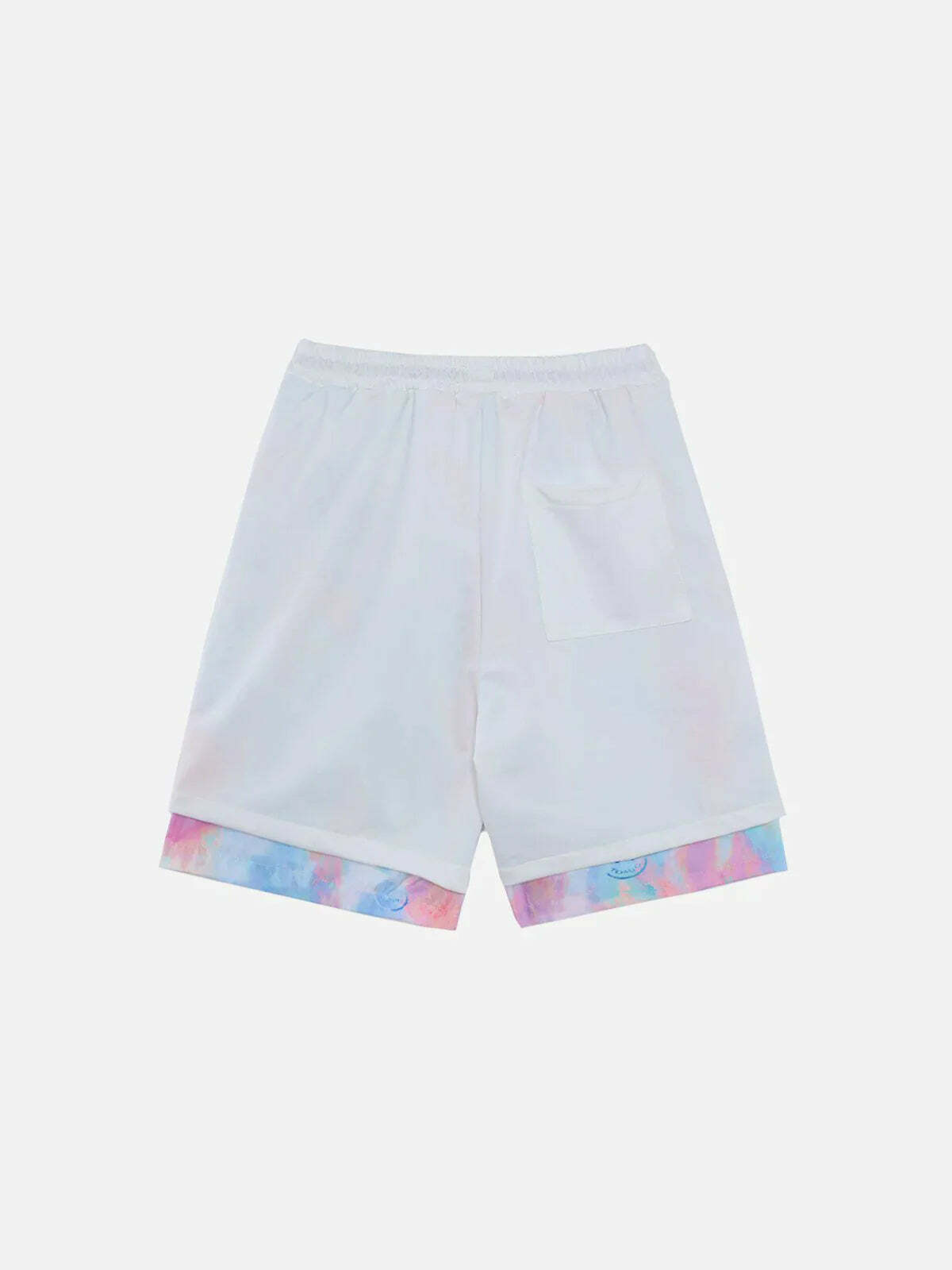 faux twopiece cargo shorts edgy streetwear icon 5514