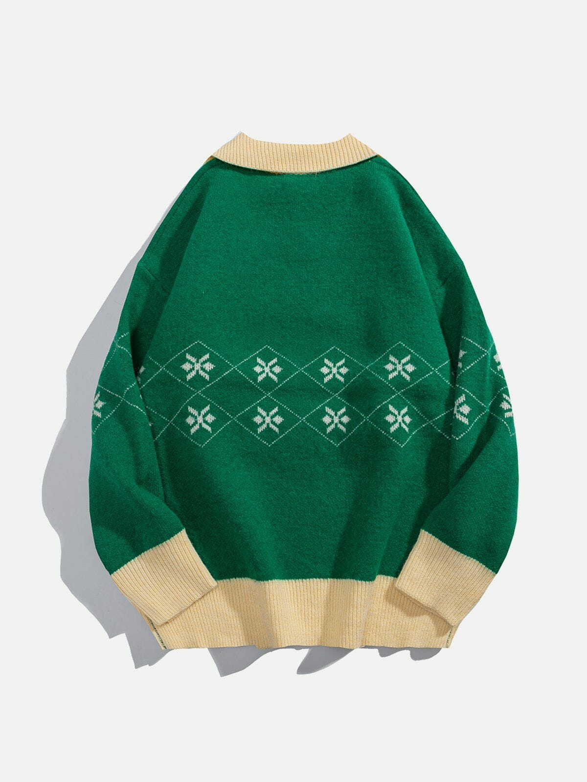 festive santa claus polo sweater playful & vibrant holiday style 1163