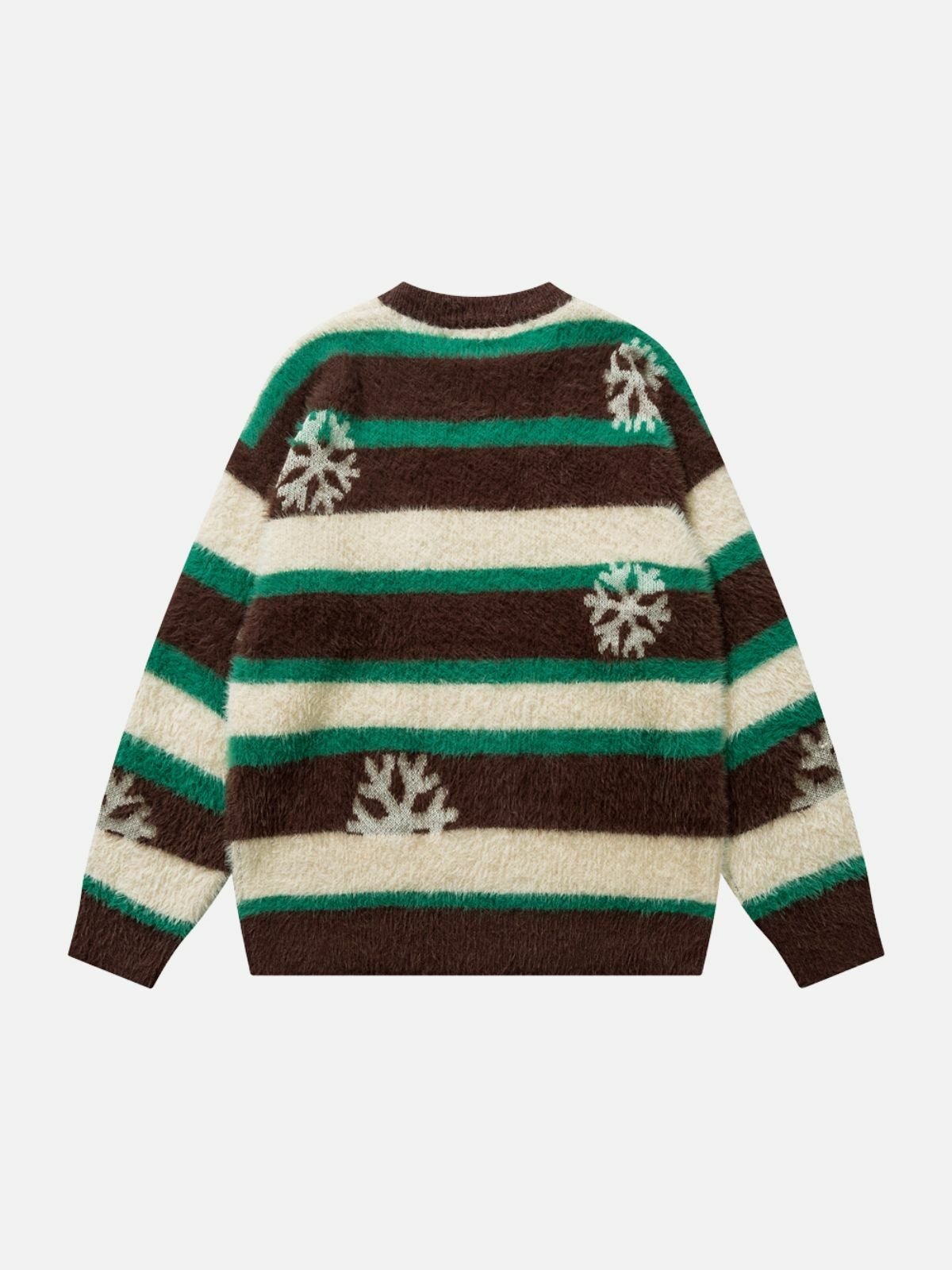 festive snowflake print sweater y2k streetwear chic 8670