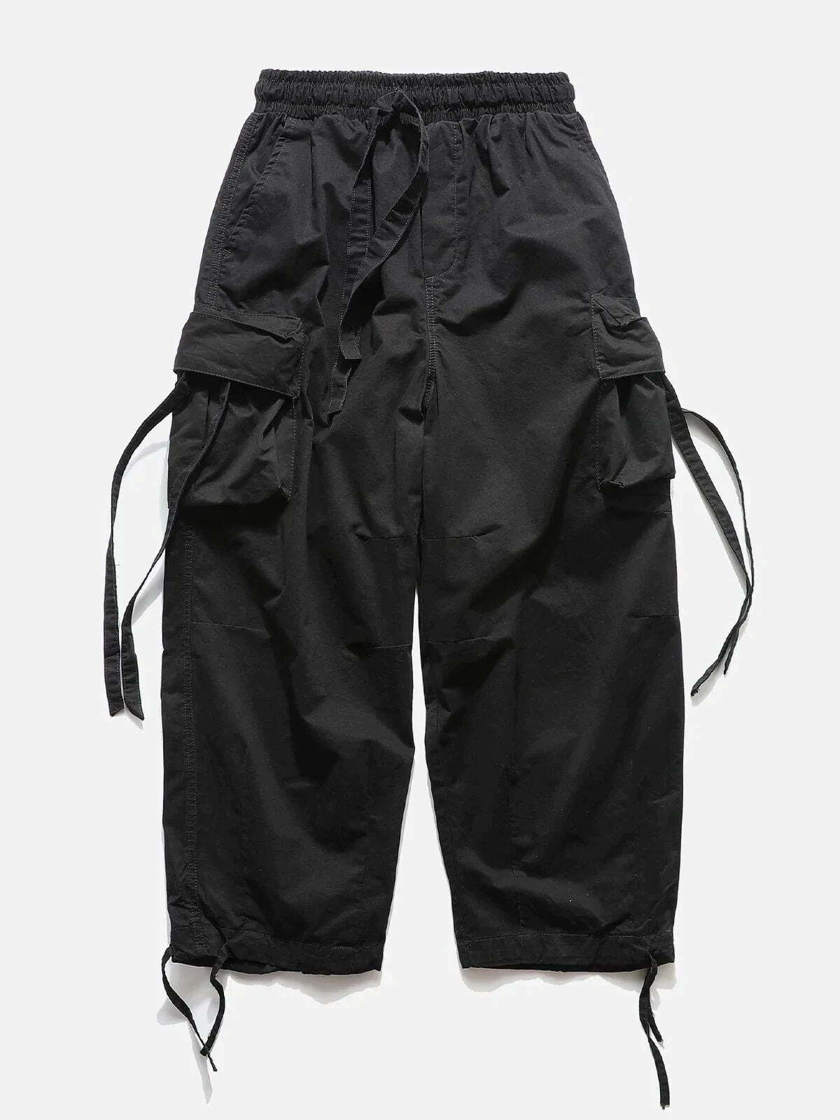 flap pocket pants functional & edgy streetwear 3977