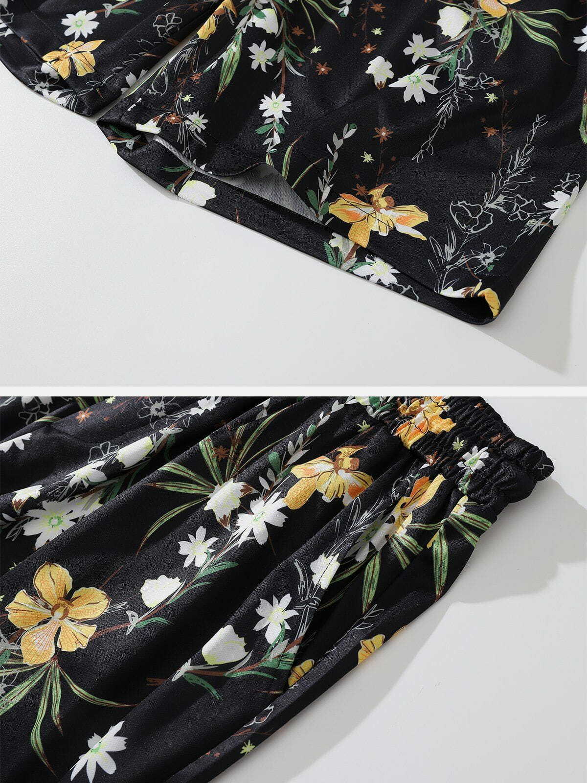 floral print shorts vibrant y2k fashion essential 7153