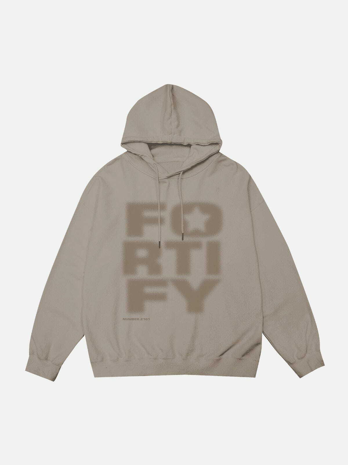 fortify' hoodie edgy & dynamic streetwear 1834