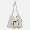 gaga embroidered goose bag edgy  retro streetwear accessory 8983