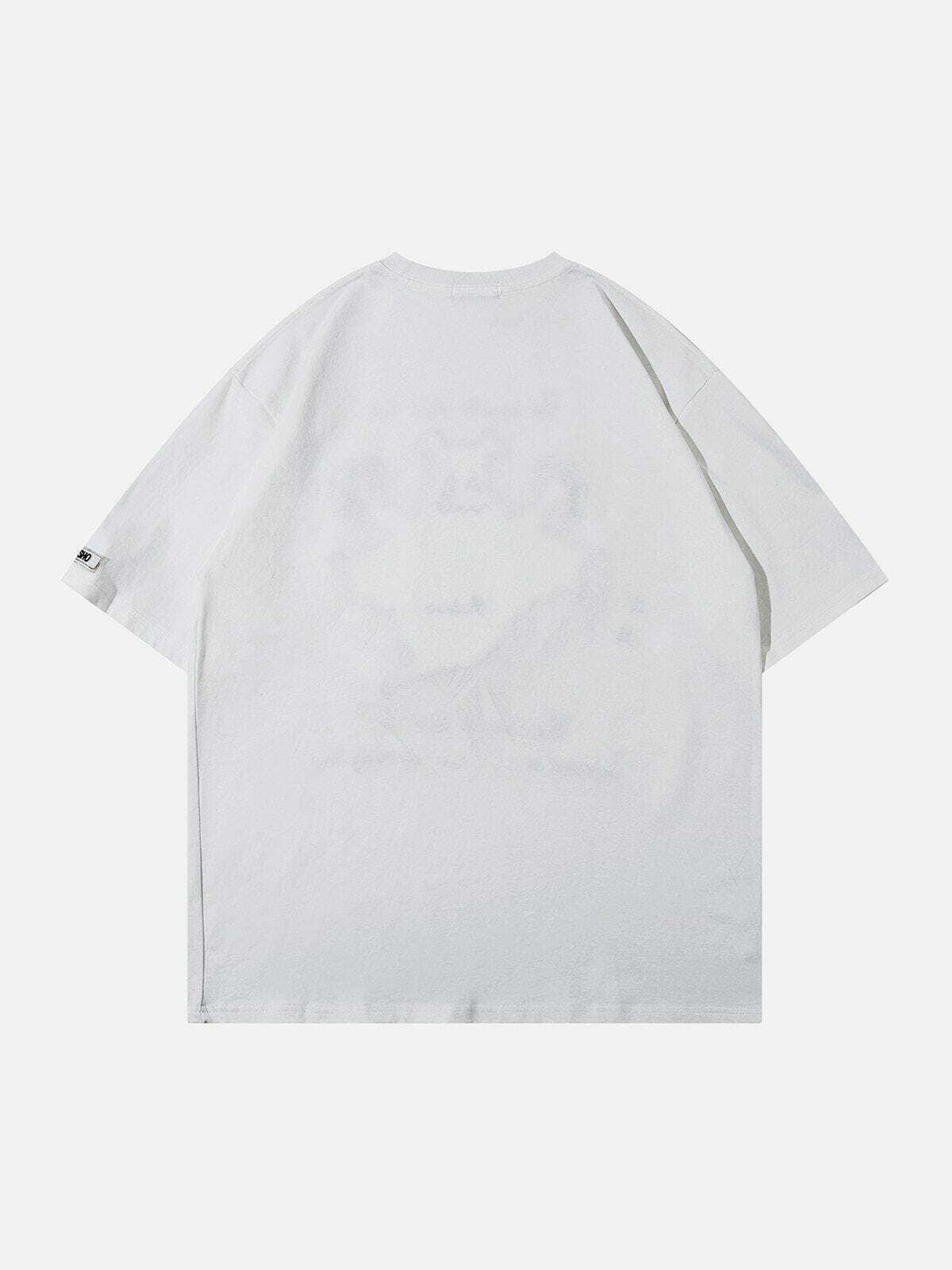 ghost print tee edgy & vintage streetwear 2536
