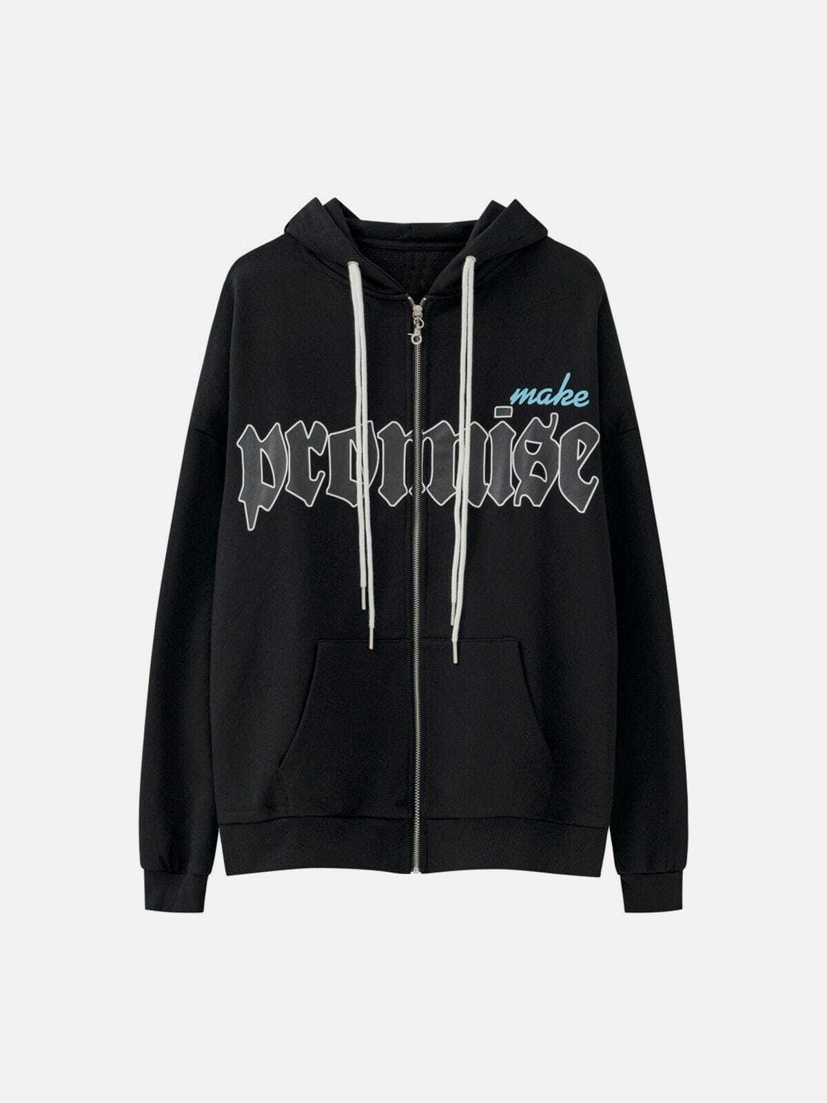 gothic letter number hoodie edgy & youthful streetwear 4317