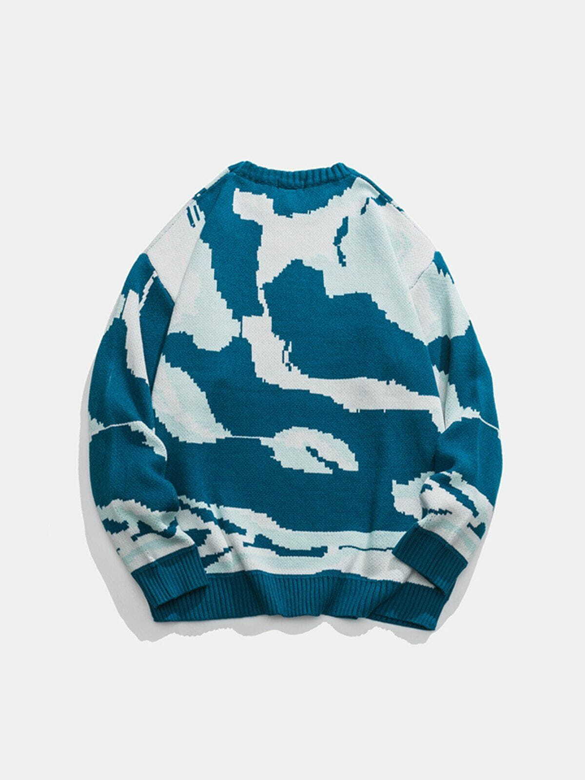 gradient color block sweater edgy streetwear essential 3461