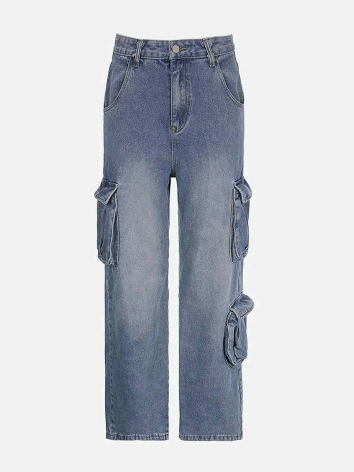 gradient high rise straight leg jeans edgy streetwear essential 1785