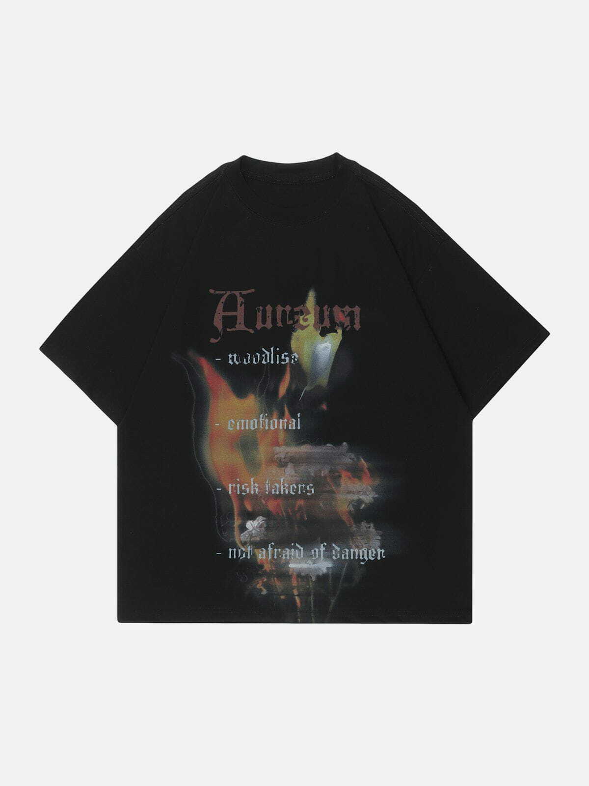 graphic fire tee edgy streetwear statement 4613