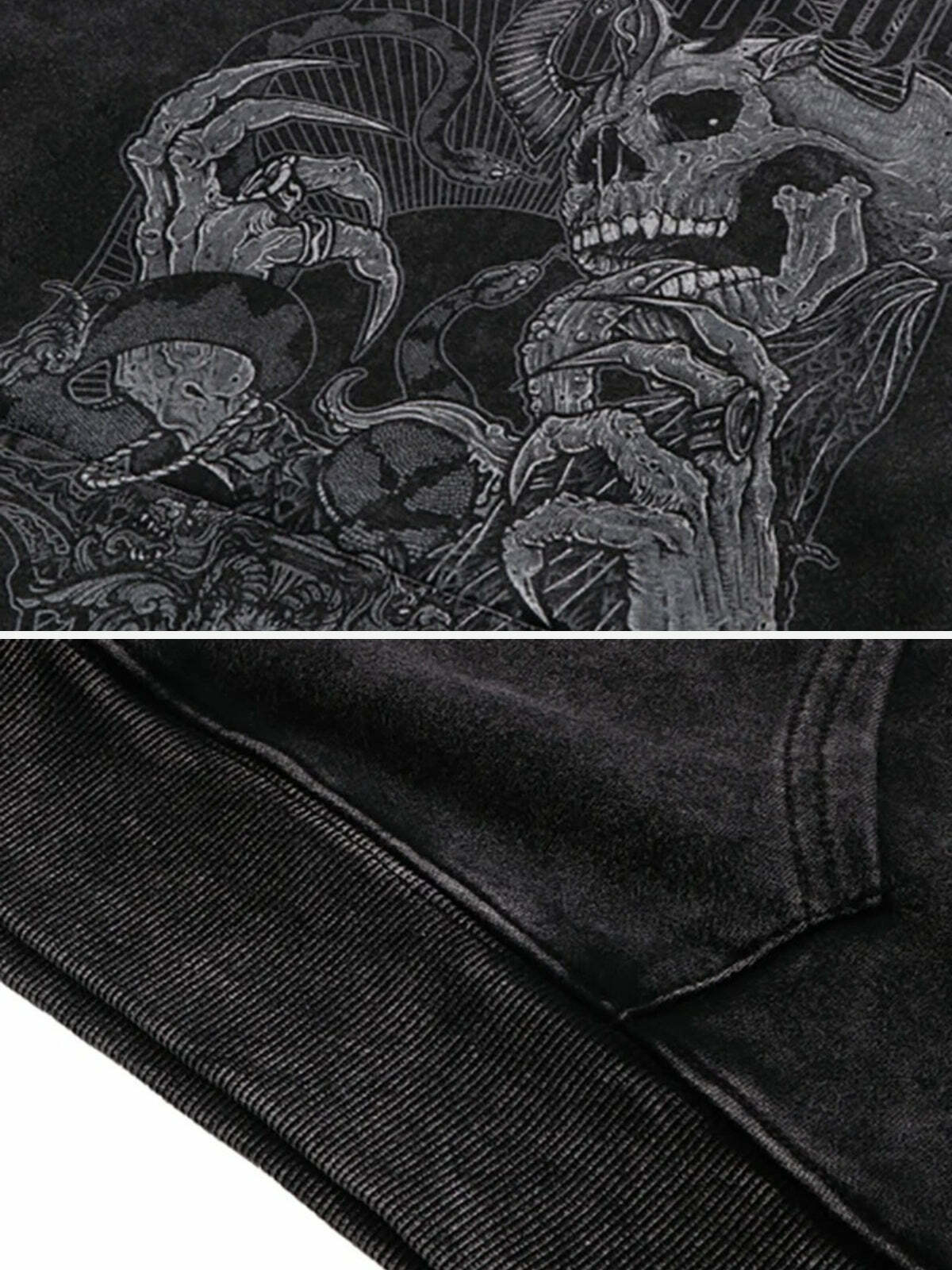 graphic skull devil hoodie edgy streetwear statement 1335