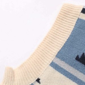 hand in hand knit sweater vest retro streetwear staple 2129