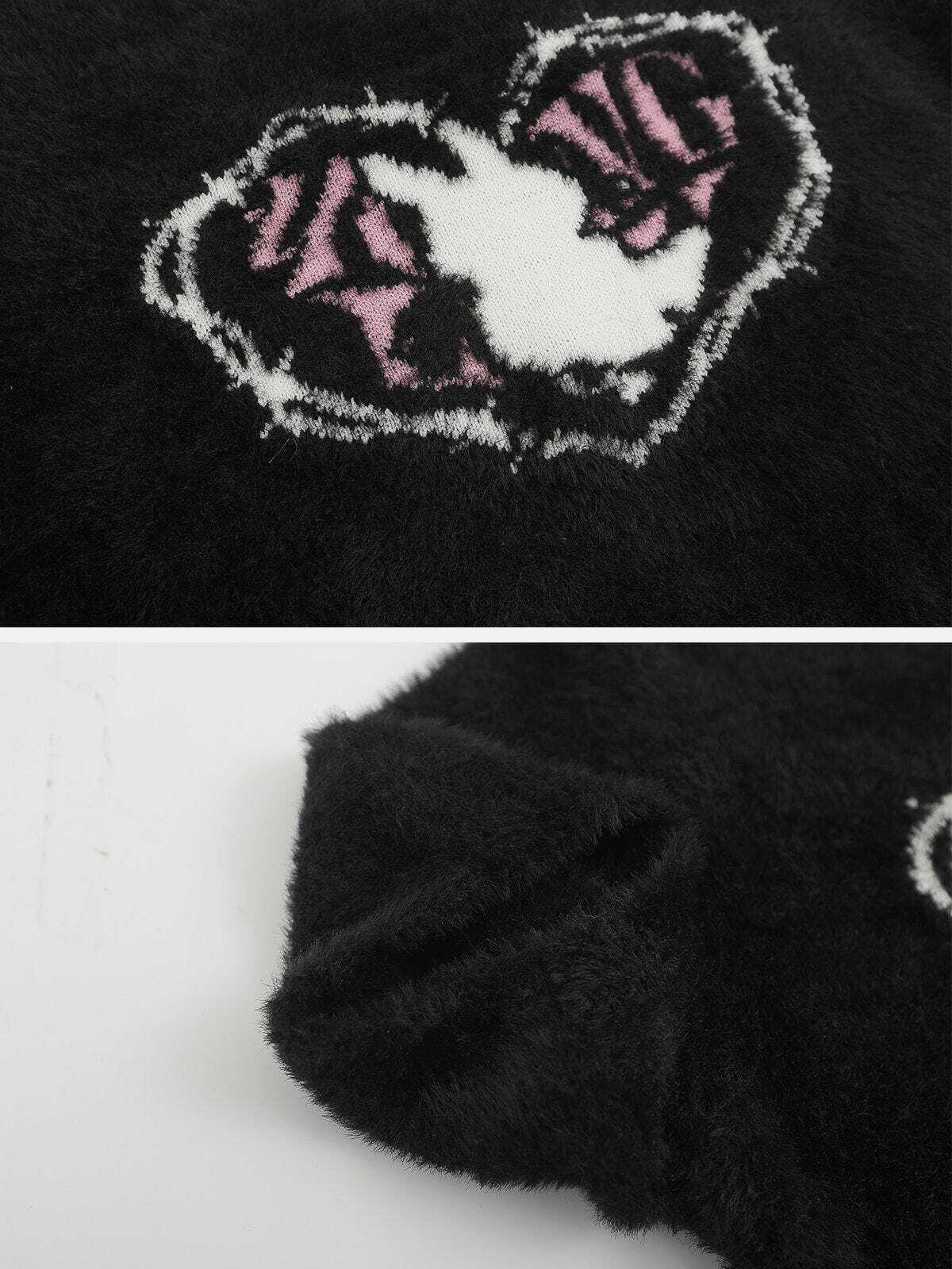 heartfelt rabbit embroidery tee quirky & vibrant streetwear 8320