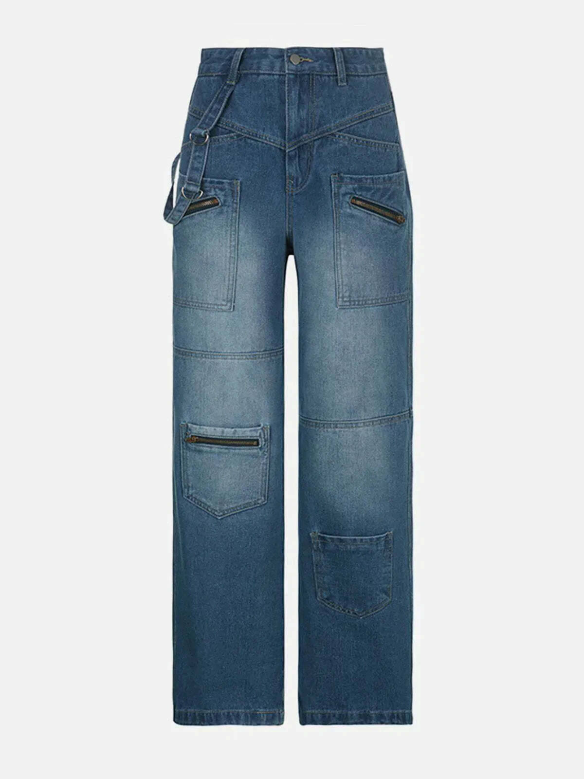 highwaist multipocket jeans innovative streetwear essential 7405