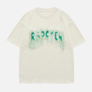 iconic embroidered letter tee retro streetwear essential 2490