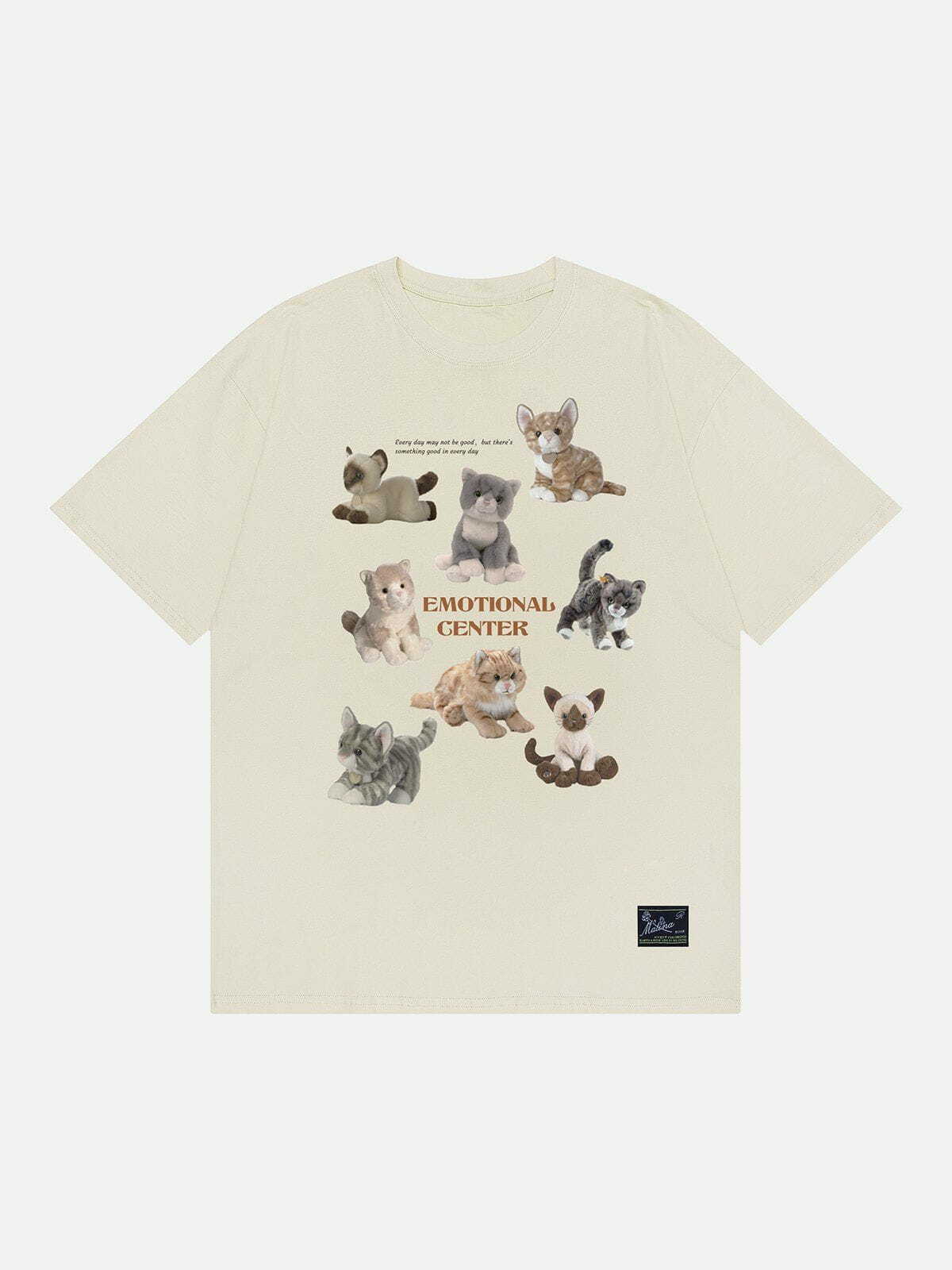 iconic male cats print tee edgy streetwear for trendsetters 2210