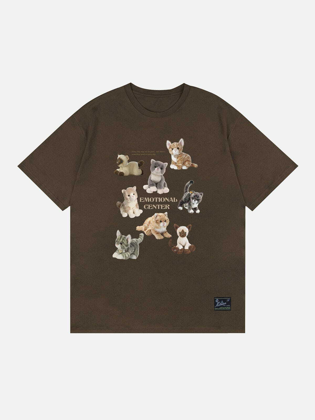 iconic male cats print tee edgy streetwear for trendsetters 2427