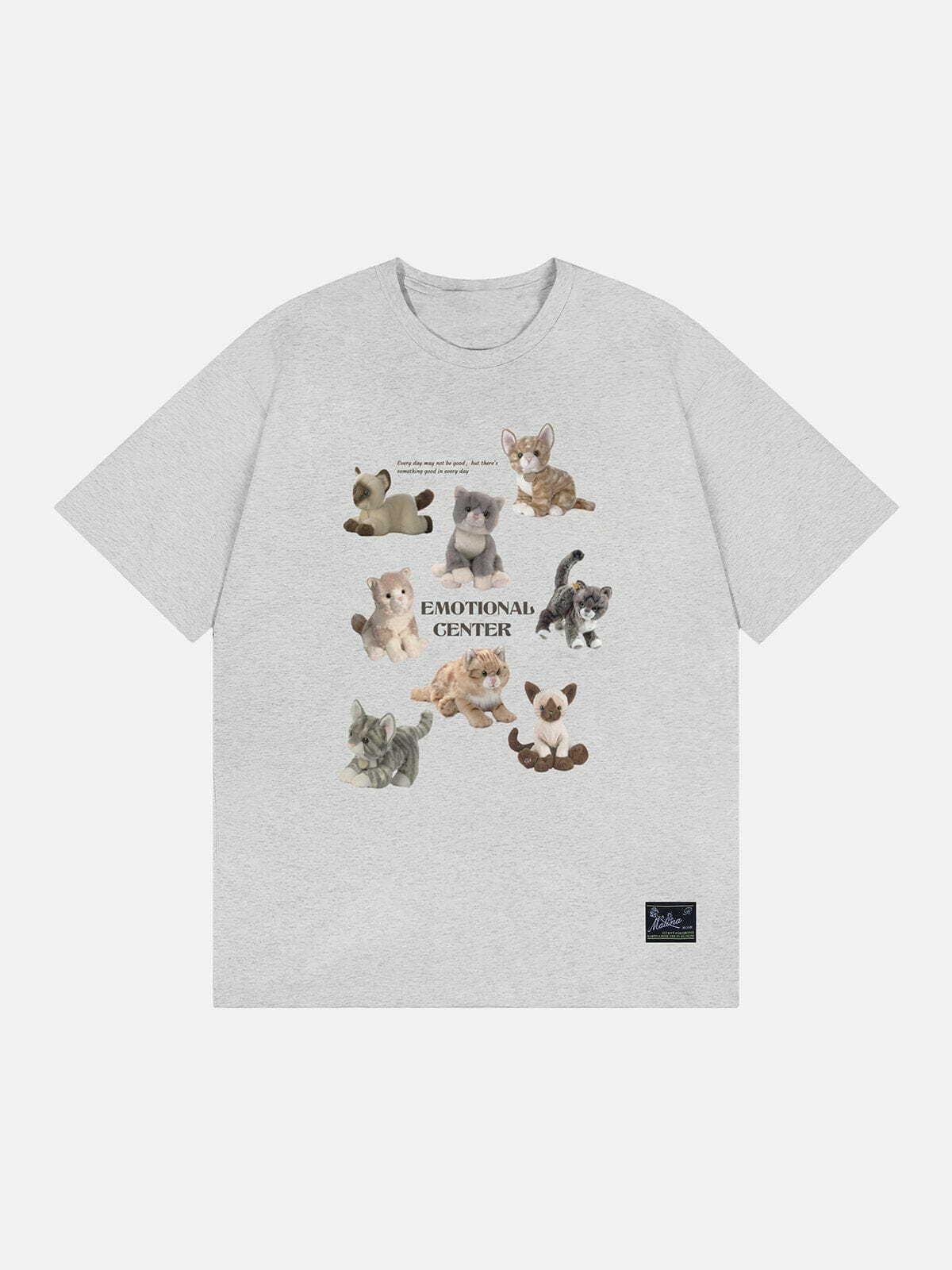 iconic male cats print tee edgy streetwear for trendsetters 4023
