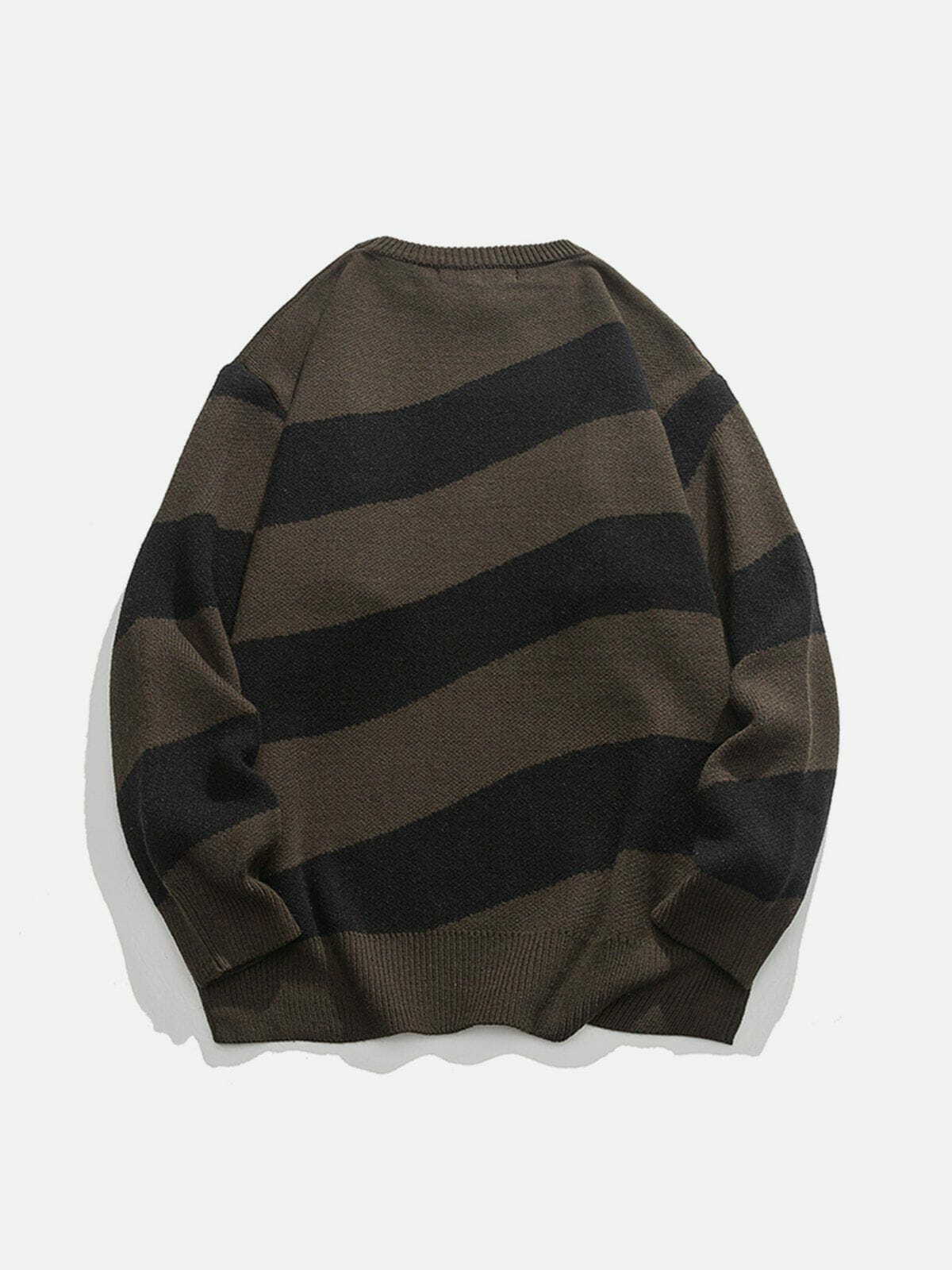 inclined stripe mountain sweater edgy knit streetwear essentials 5680