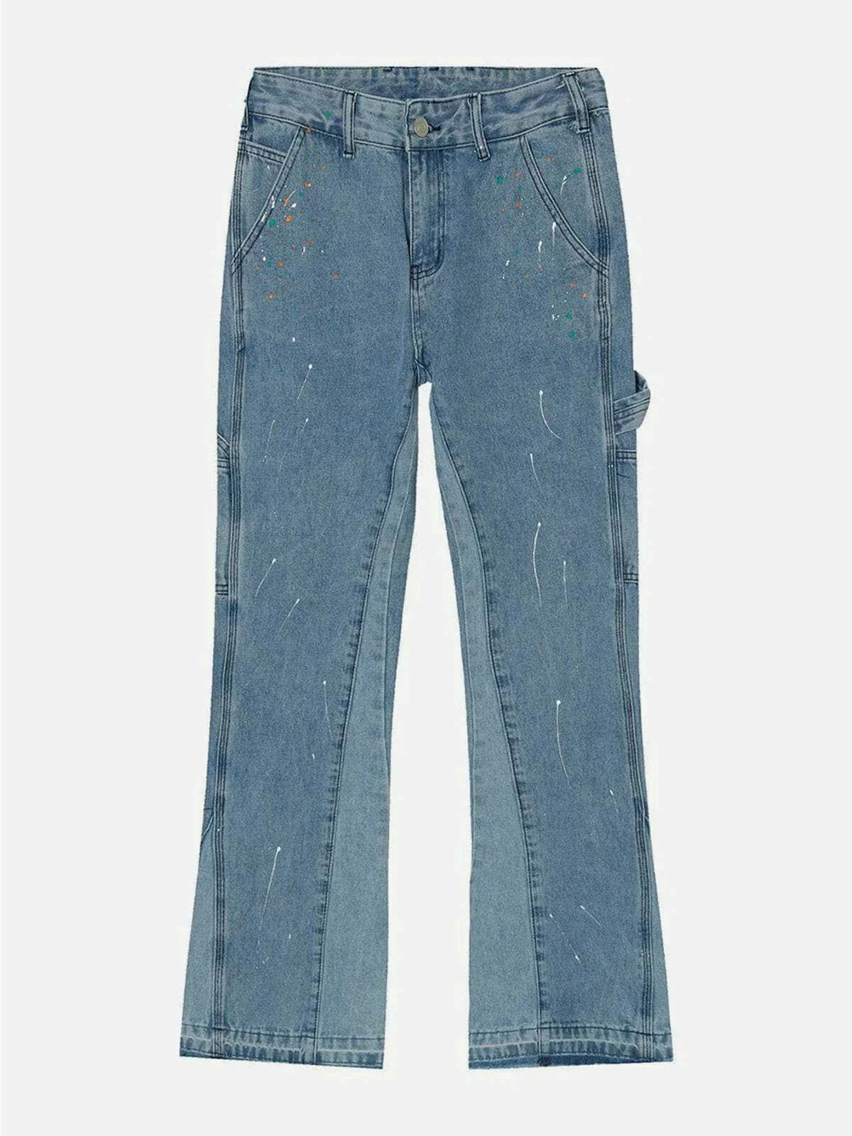ink splash jeans edgy & vibrant streetwear 5467