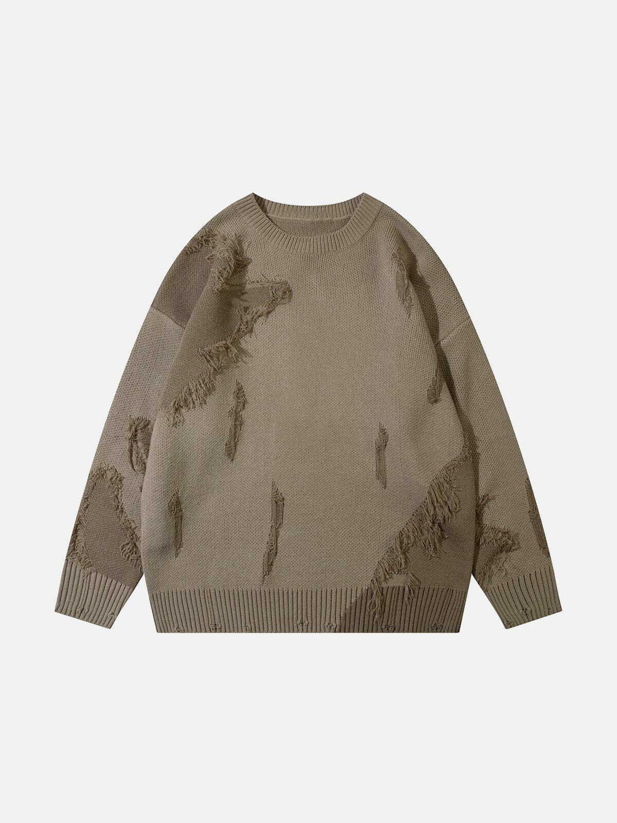 jacquard stitched pullover sleek urban edge 2427